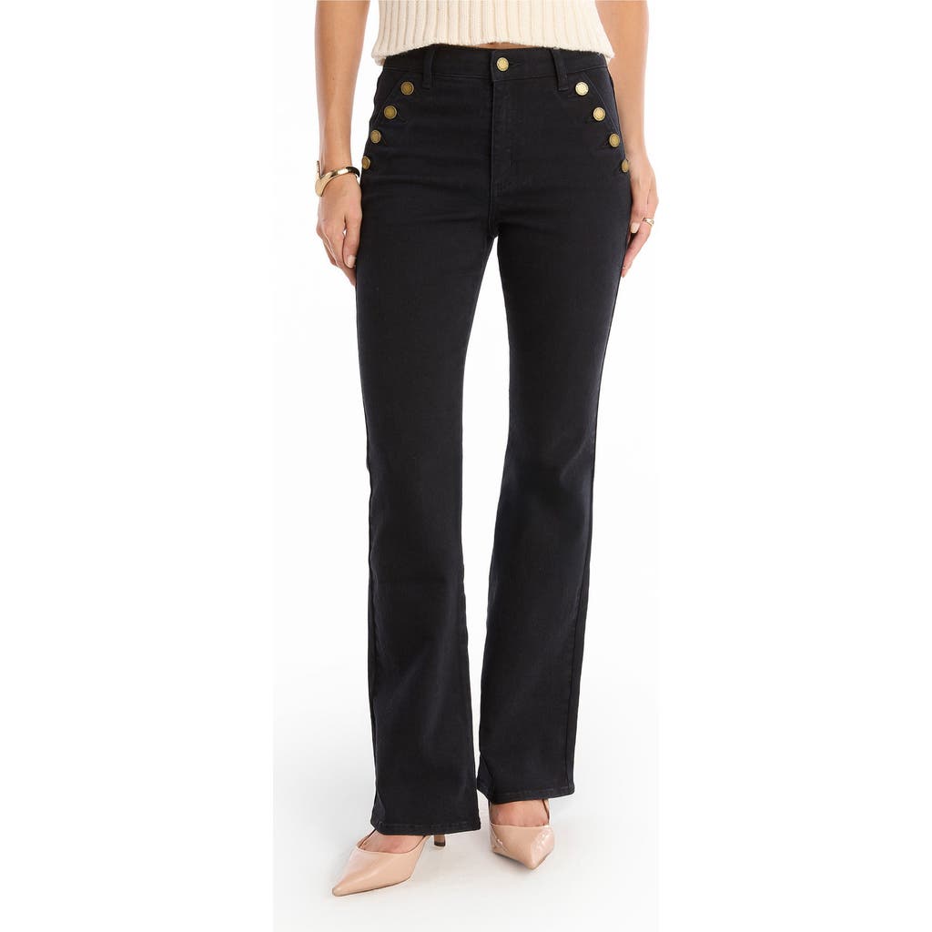 The Noli Shop Allegra Bootcut Jean In Black