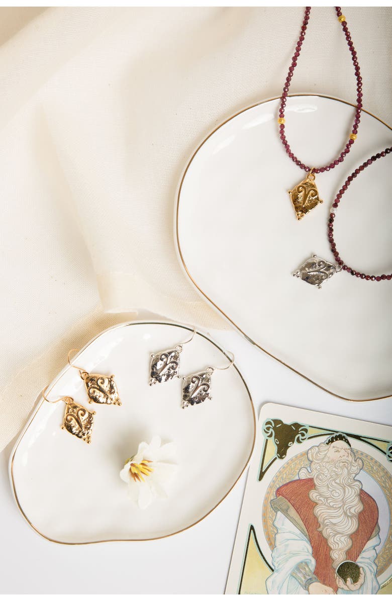 Seven Saints Aries Zodiac Choker Necklace, Alternate, color, Gold