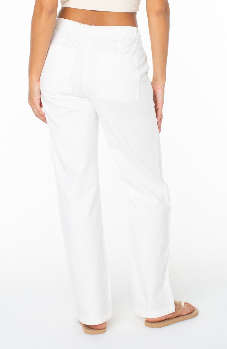Roxy Sunset Dream Twill Wide Leg Pants, Alternate, color, Cloud Dancer