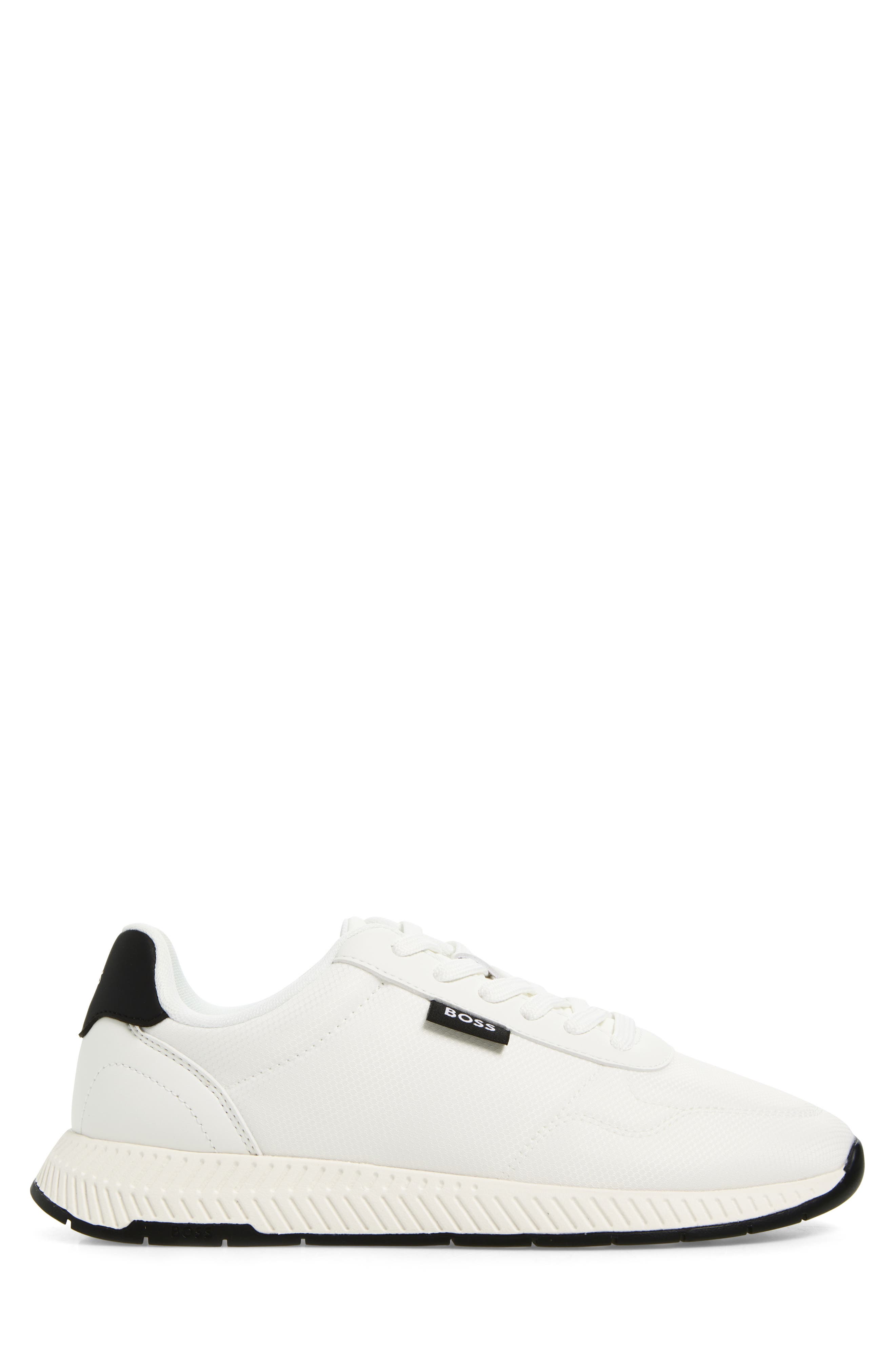 BOSS Titanium Runn Sneaker, Alternate, color, White