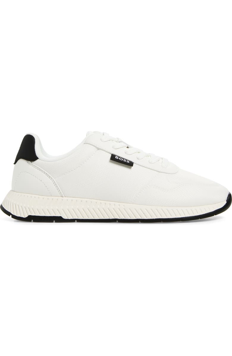 BOSS Titanium Runn Sneaker, Alternate, color, White