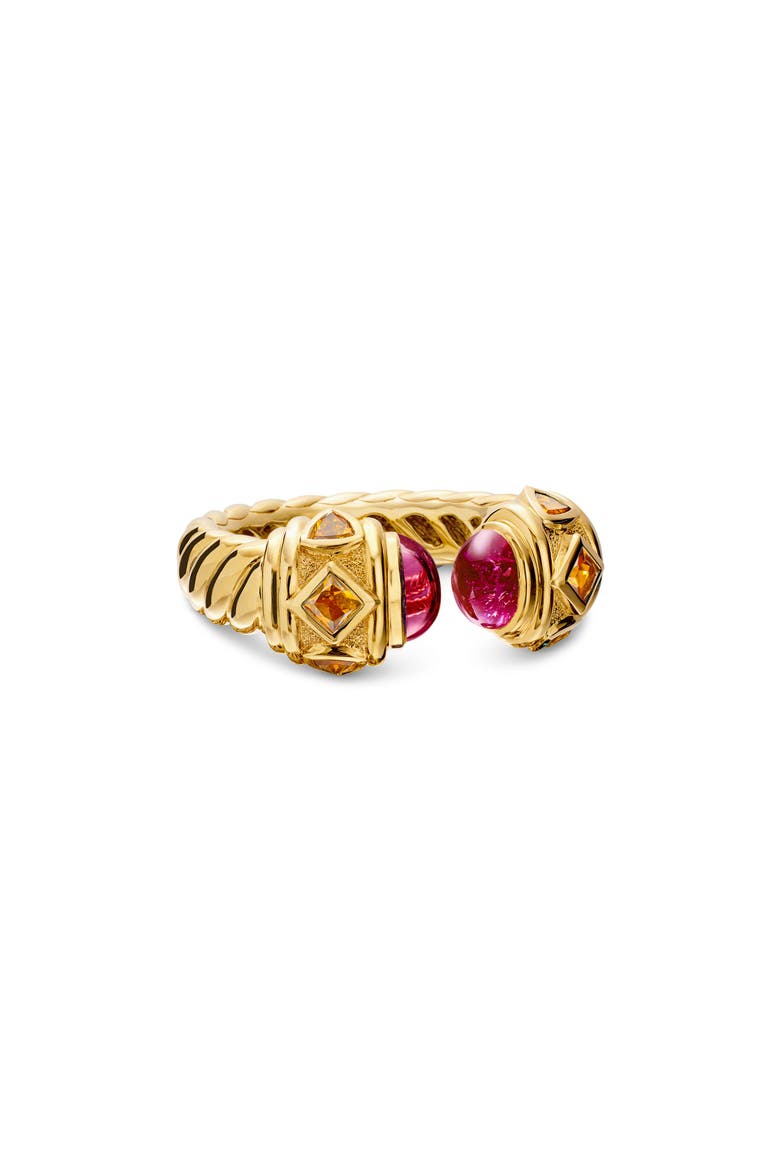 Renaissance® Ring in 18K Yellow Gold with Rubellite and Madeira Citrine, Main, color, 18K YELLOW GOLD