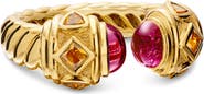 David Yurman Renaissance® Ring in 18K Yellow Gold with Rubellite and Madeira Citrine