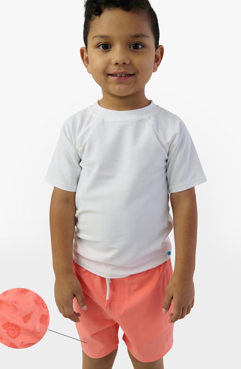 RuggedButts Kids' UPF 50+ Swim Trunks, Alternate, color, Orange