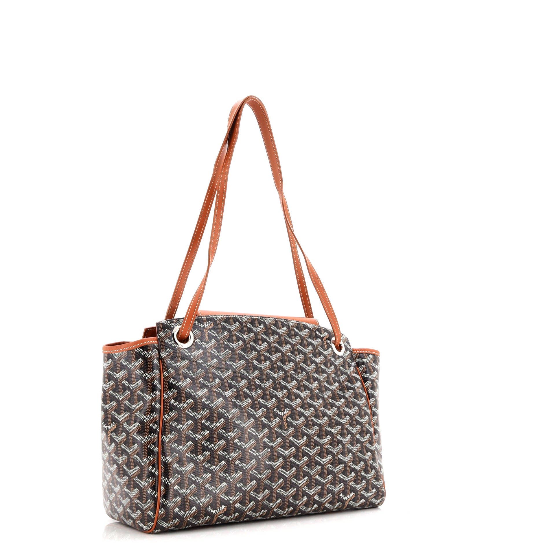 Pre-Owned Goyard Rouette Bag Coated Canvas PM, Alternate, color, 