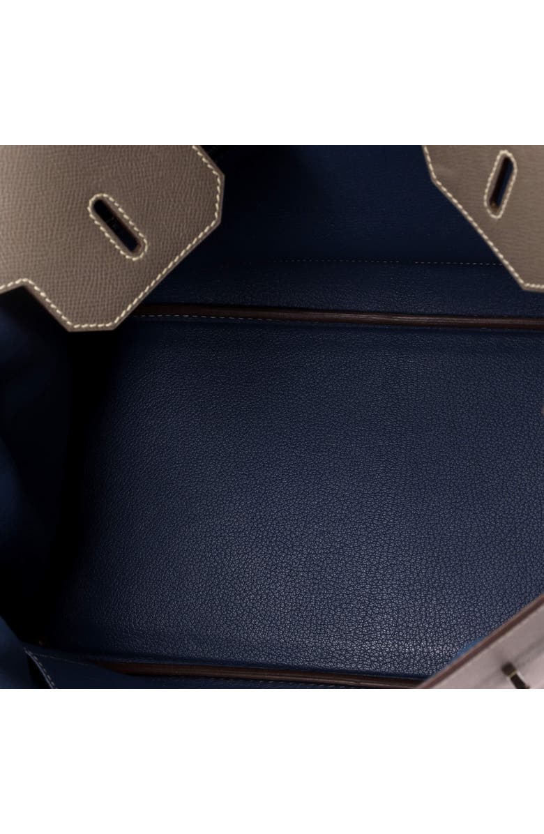 Pre-Owned Hermes Candy Birkin Bag Epsom 35, Alternate, color, Candy - Etain/Bleu Thalassa