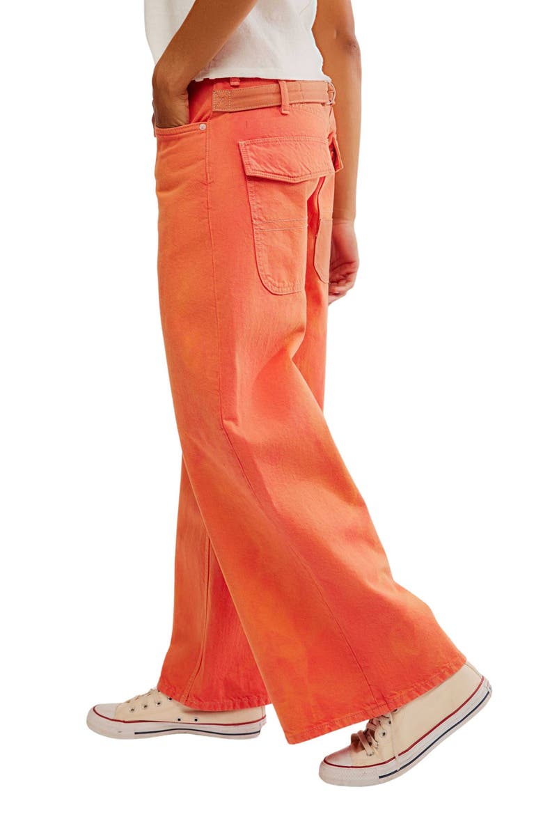 Free People Waterfalls Baggy Wide Leg Denim Jeans, Alternate, color,