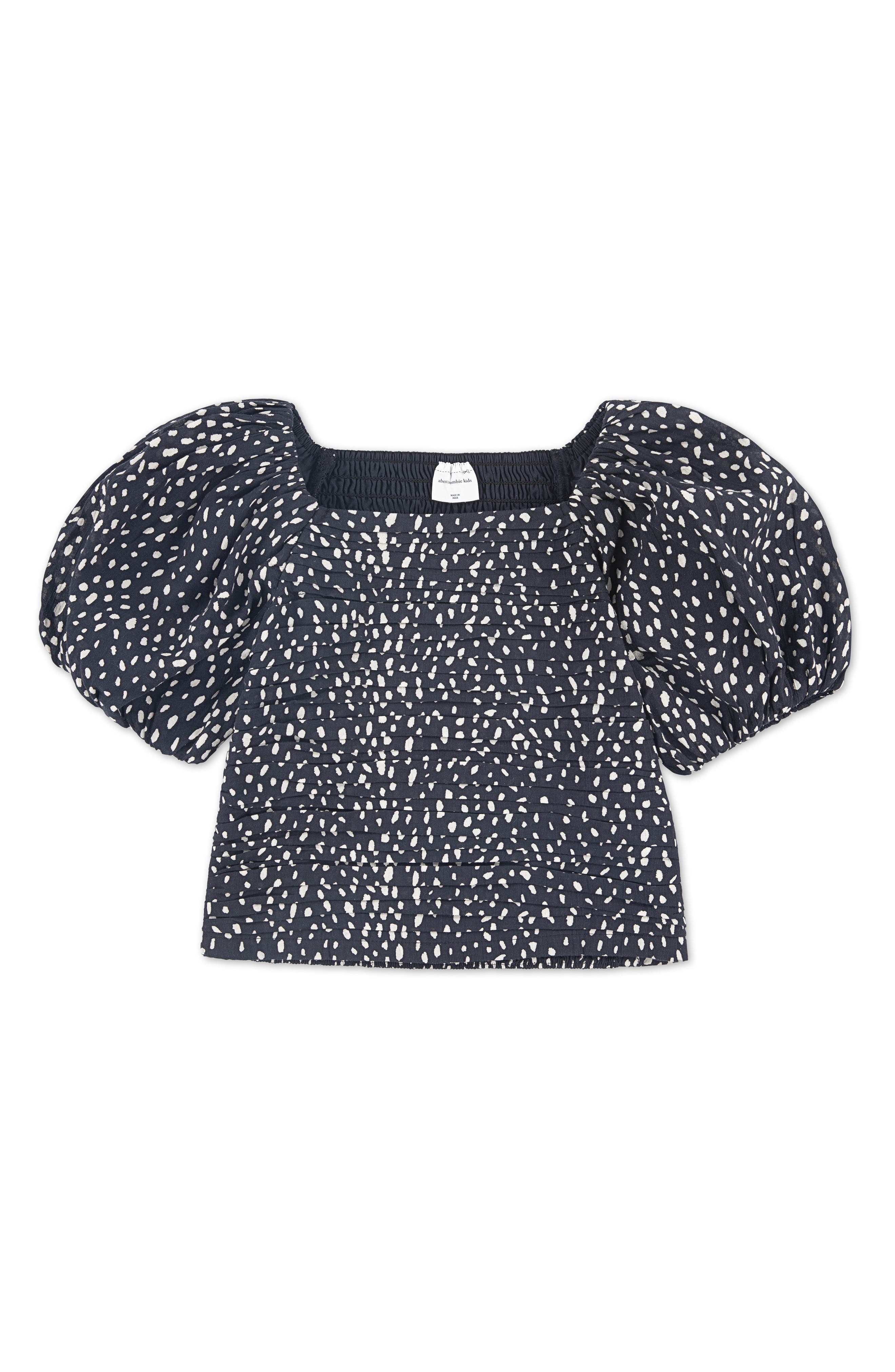 abercrombie kids Kids' Emerson Puff Sleeve Top
