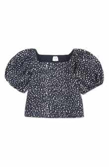 abercrombie kids Kids' Emerson Puff Sleeve Top