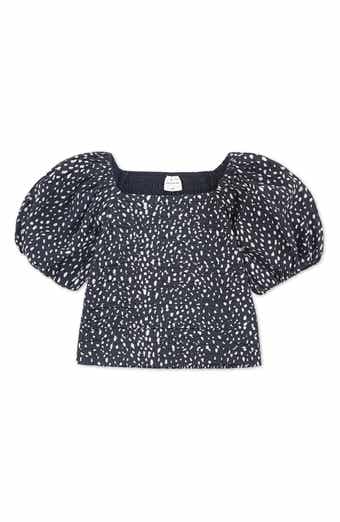 abercrombie kids Kids' Emerson Puff Sleeve Top
