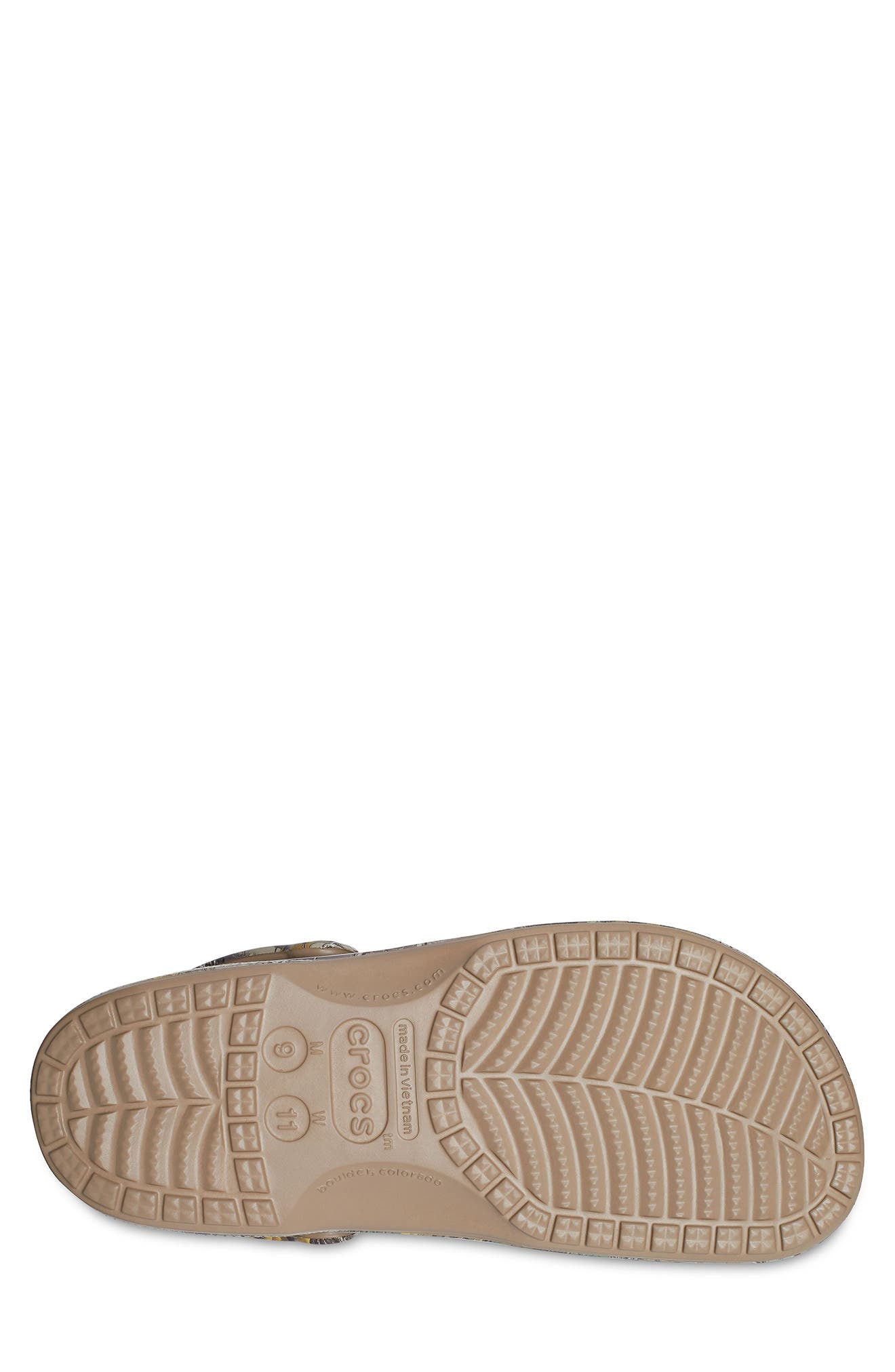 Baya Camo Faux Fur Lined Clog, Alternate, color, KHAKI/ESPRESSO