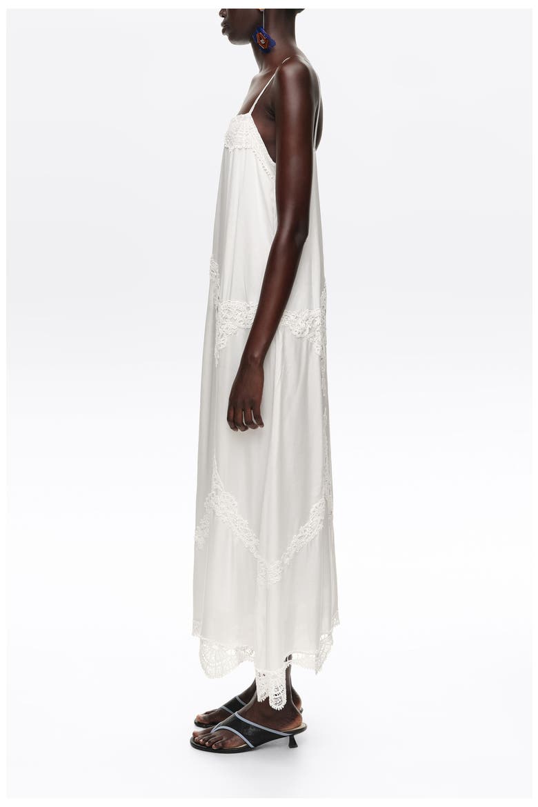 Strappy Crochet Midi Dress, Alternate, color, SAND