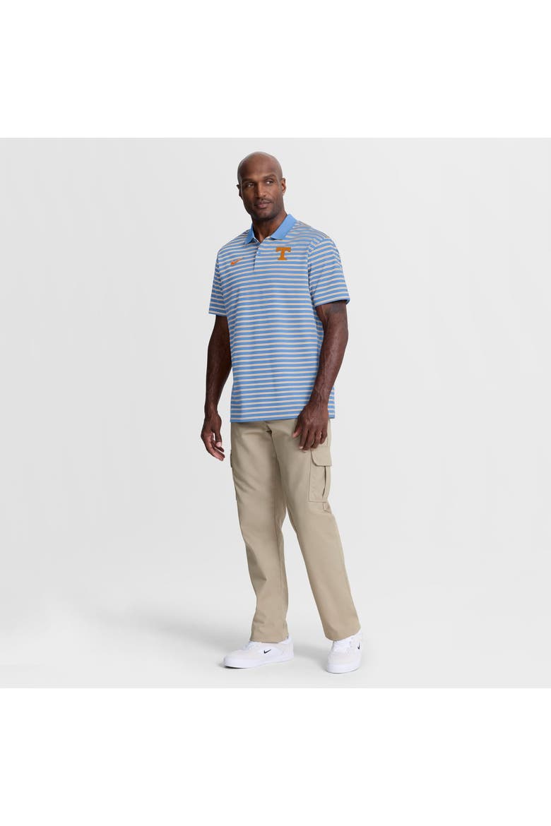 Men's Nike Light Blue/White Tennessee Volunteers Striped Dri-FIT Polo, Alternate, color, Light Blue