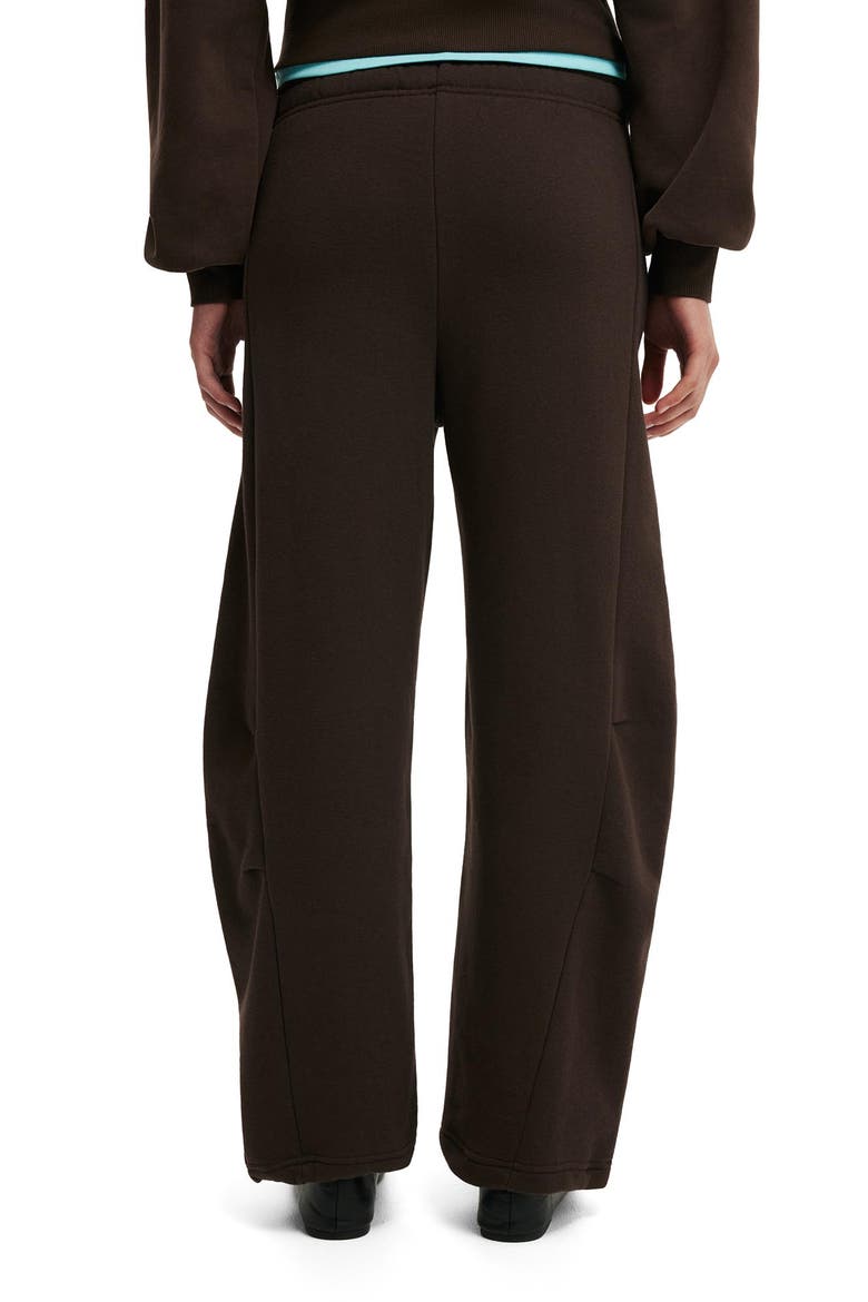 Women's Barrel Leg Sweatpant, Alternate, color, Dark Oak