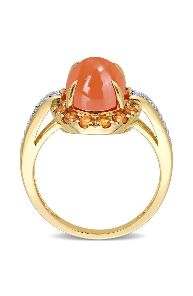 Julianna B. Moonstone Citrine & Diamond Ring 14k, Alternate, color, Moonstone