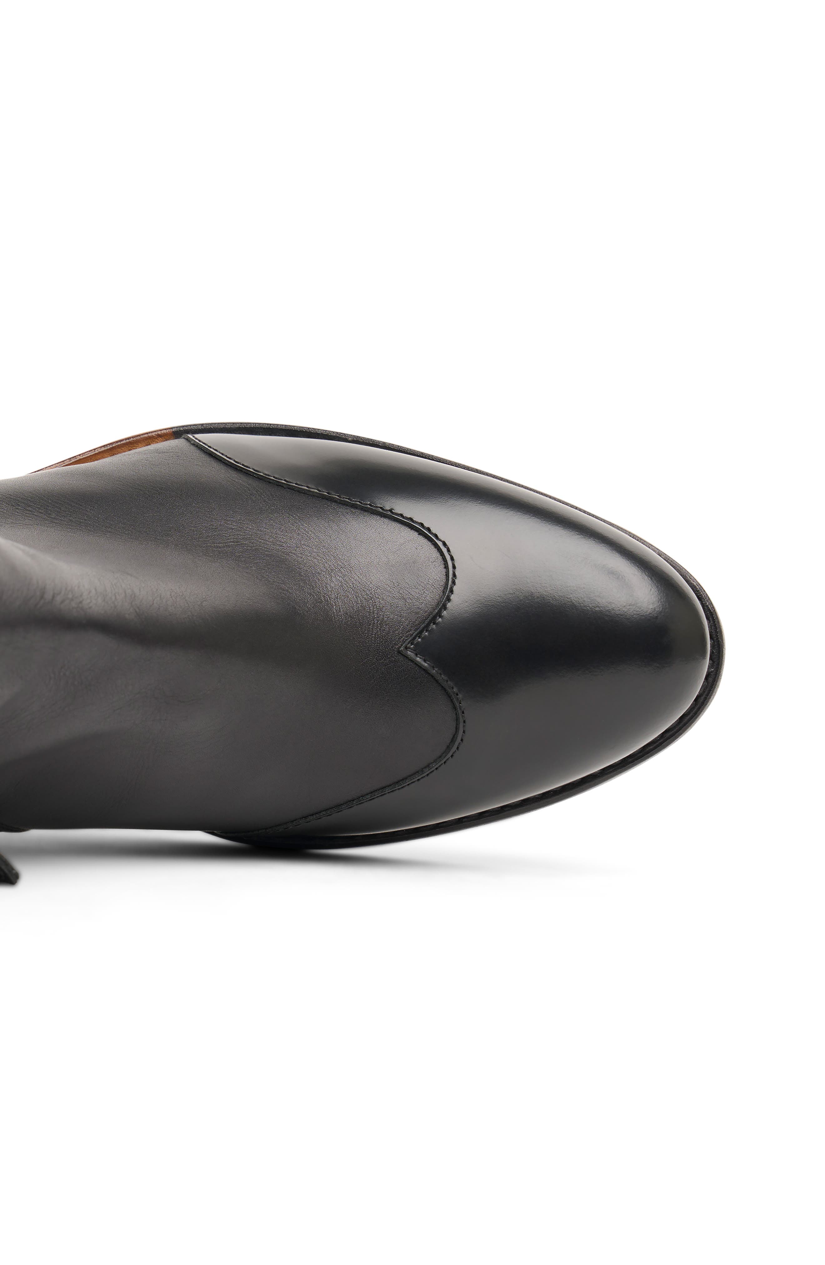 The Office of Angela Scott Miss Rosario Wingtip Bootie, Alternate, color, Black On Black