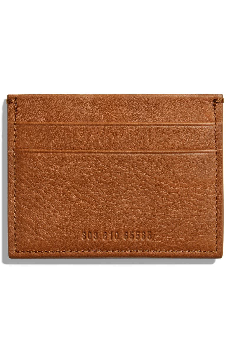 Shinola Leather Card Case, Alternate, color, Tan