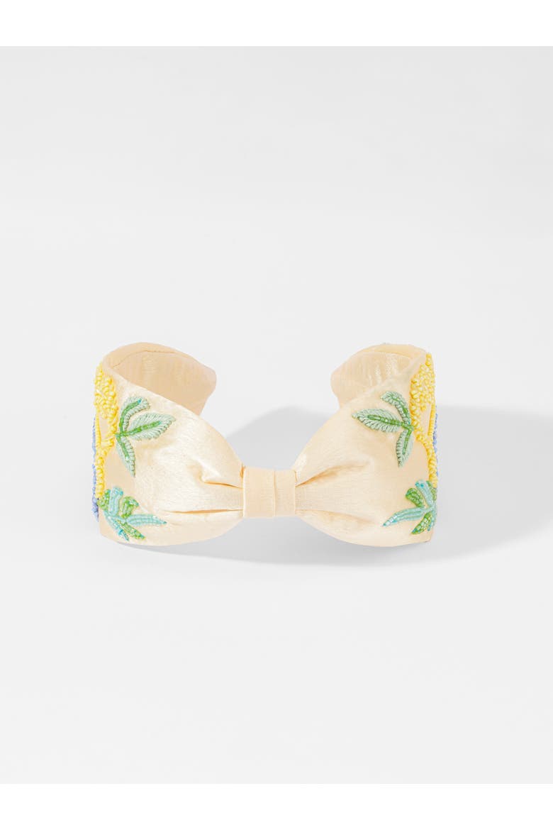 Summer Leaf Knotted Headband, Alternate, color, Yellow
