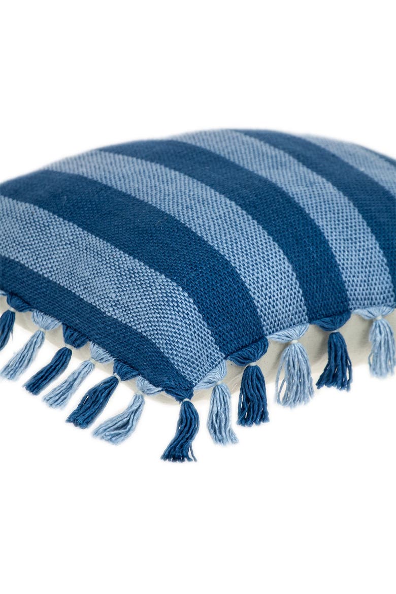 River Transitional Blue Throw Pillow, Alternate, color, BLUE