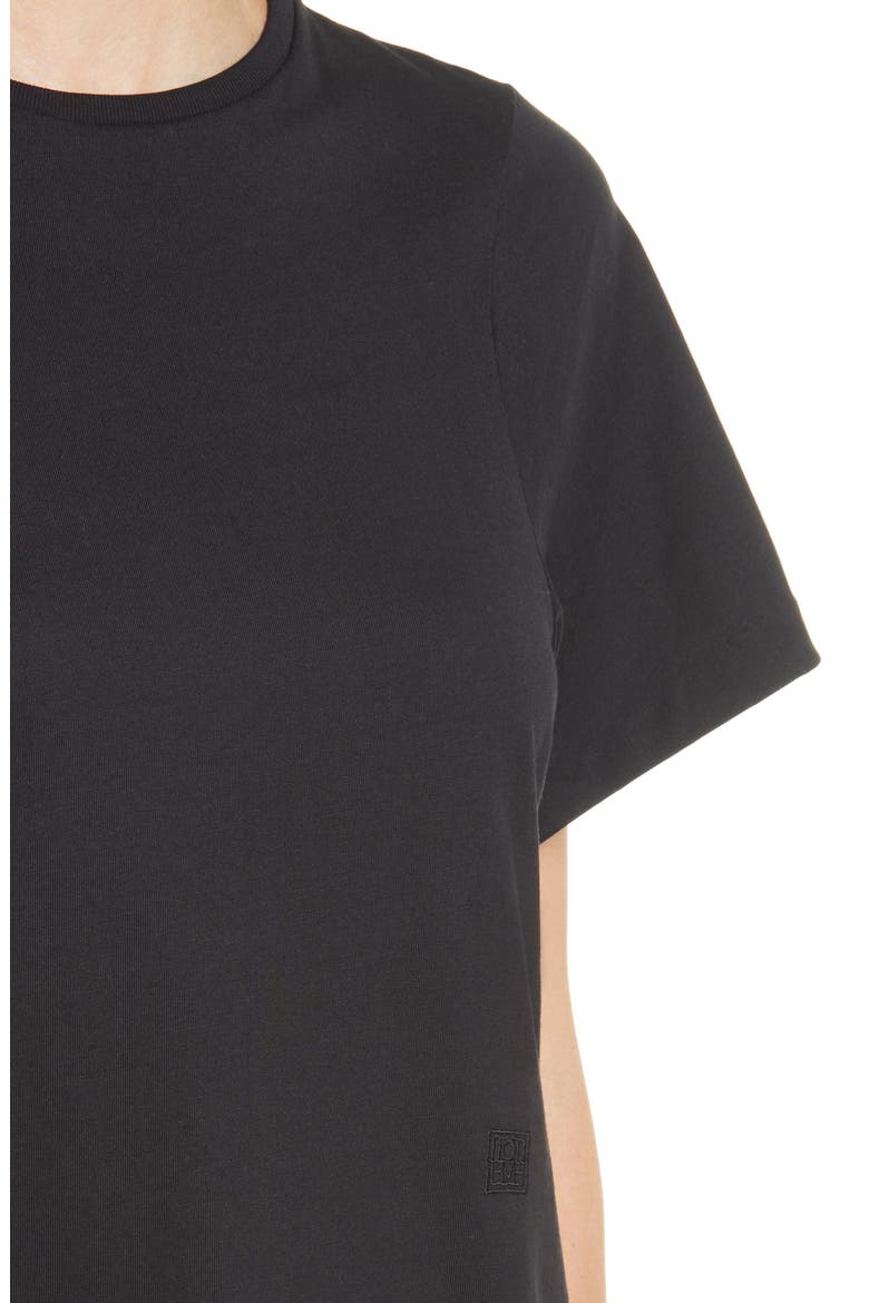 Totême Espera Organic Cotton T-Shirt, Alternate, color, BLACK 200