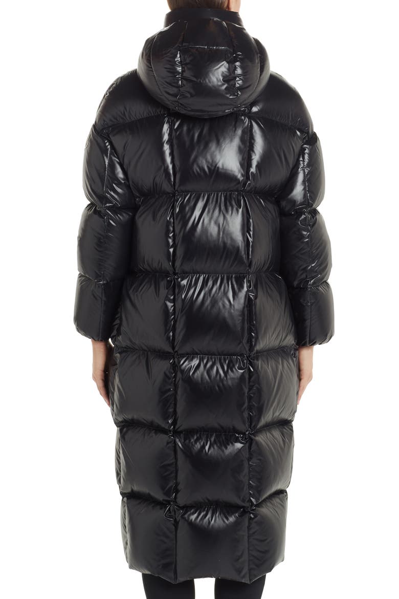 Parnaiba Long Quilted Down Puffer Coat, Alternate, color, BLACK