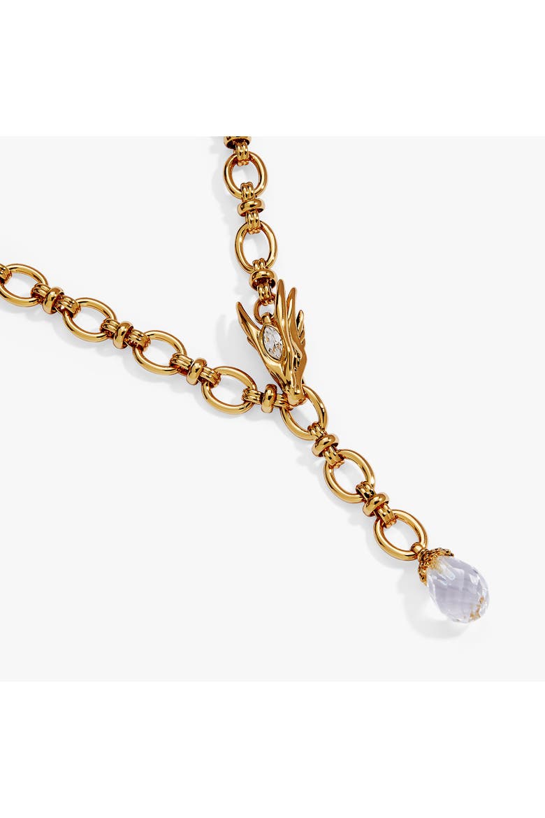 House of the Dragon Syrax Y Necklace, Alternate, color, Gold