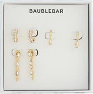 BaubleBar Set of 3 Hoop & Front/Back Earrings