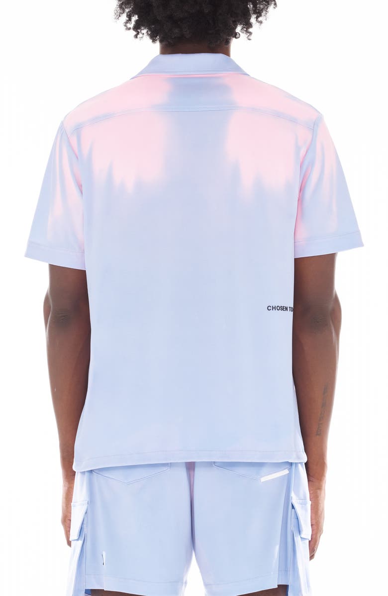 HVMAN Heat Sensitive Camp Shirt, Alternate, color, Sky