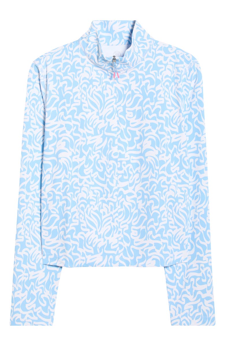 G/FORE Scribble Print Quarter Zip Sweatshirt, Alternate, color, Baja