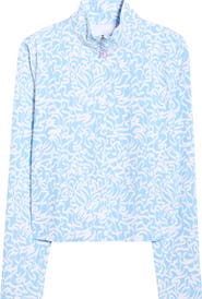 G/FORE Scribble Print Quarter Zip Golf Sweatshirt