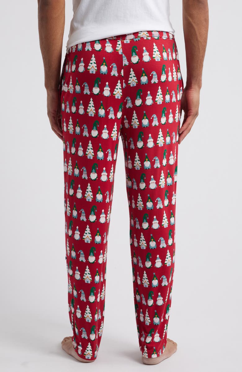 KicKee Pants Holiday Gnome Print Performance Pajama Pants, Alternate, color, 