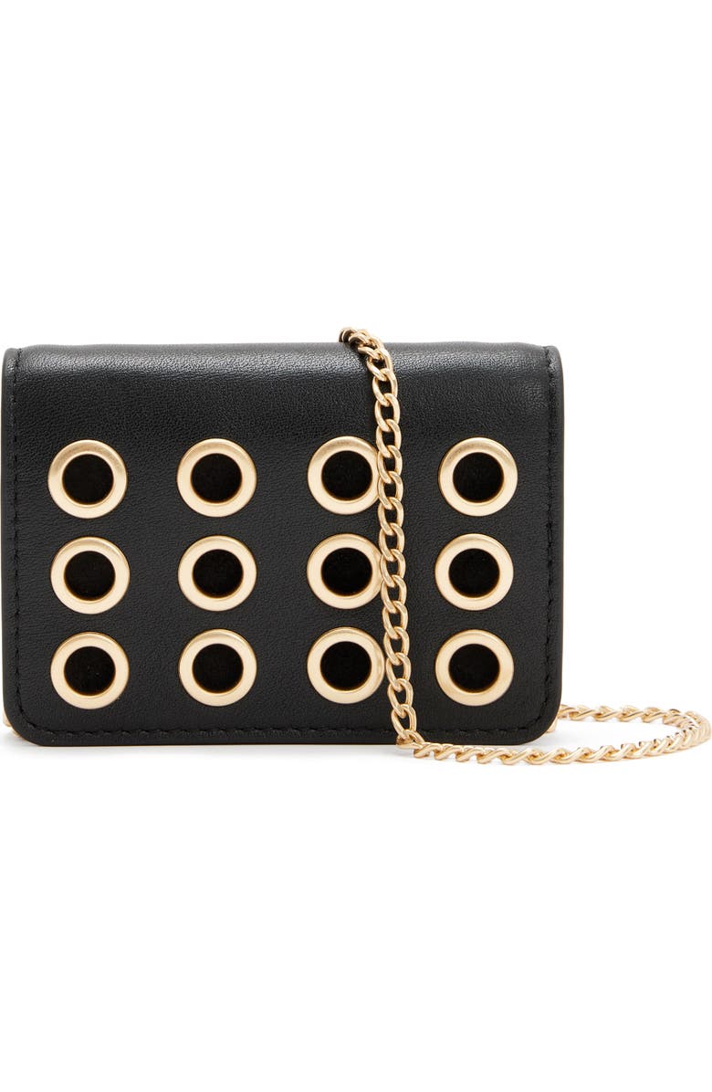 AllSaints Tallulah Eyelet Leather Convertible Crossbody Bag, Main, color,