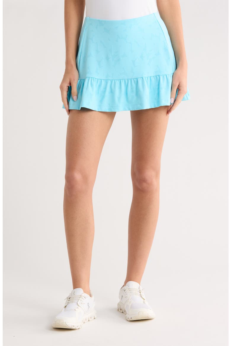 Floral Jacquard Activewear Skort, Main, color, CASTAWAY