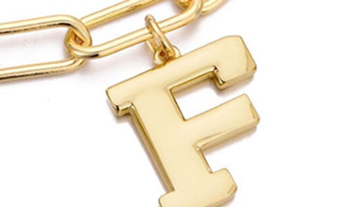 Adornia Initial Charm Pendant Necklace In Gold