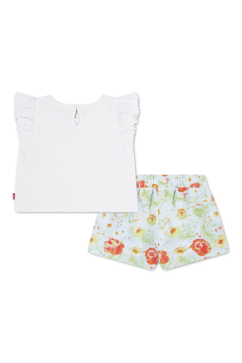Kids' Top & Skort Set, Alternate, color, BRIGHT WHITE