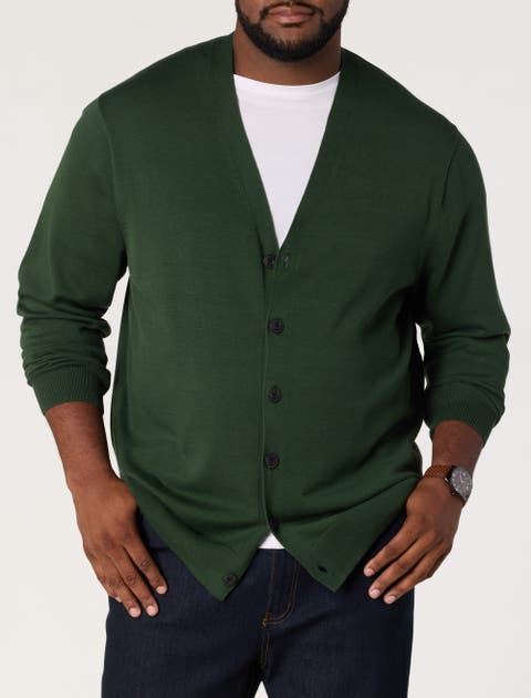 Big & Tall V-Neck Cardigan