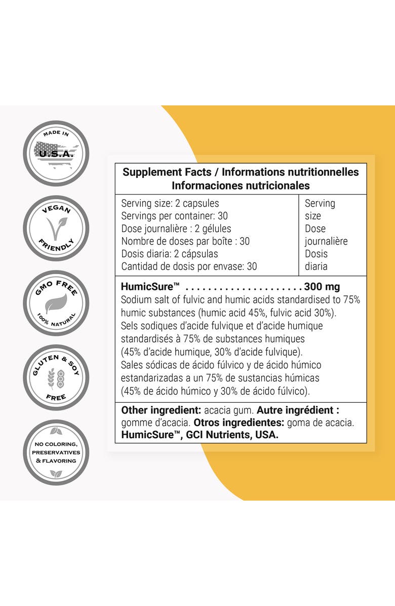 SuperSmart Humic & Fulvic Acid 300mg, Alternate, color, NO COLOR