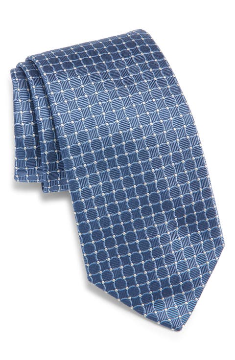 Geometric Silk Tie