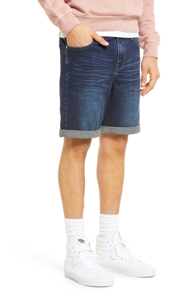 BP. Men's Slim Fit Stretch Denim Shorts, Alternate, color, 