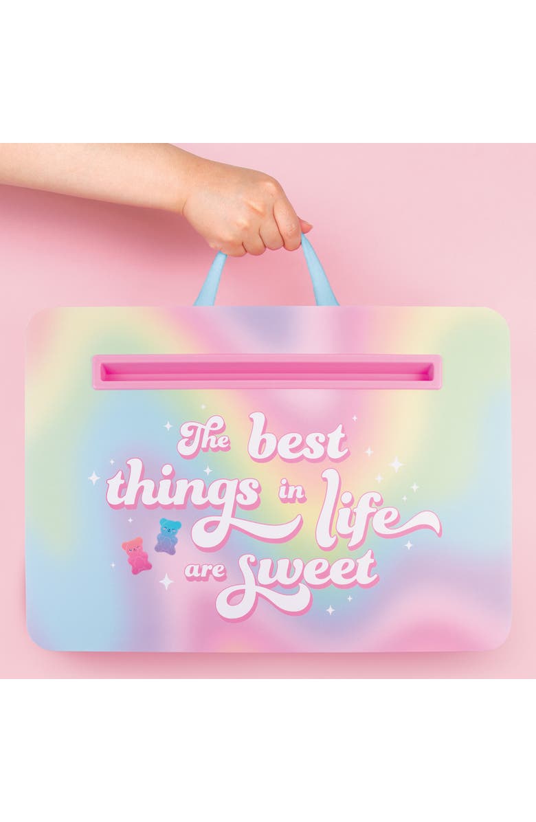 3C4G Make It Real Life Is Sweet Lap Desk & Sticker Set, Alternate, color, Multicolored