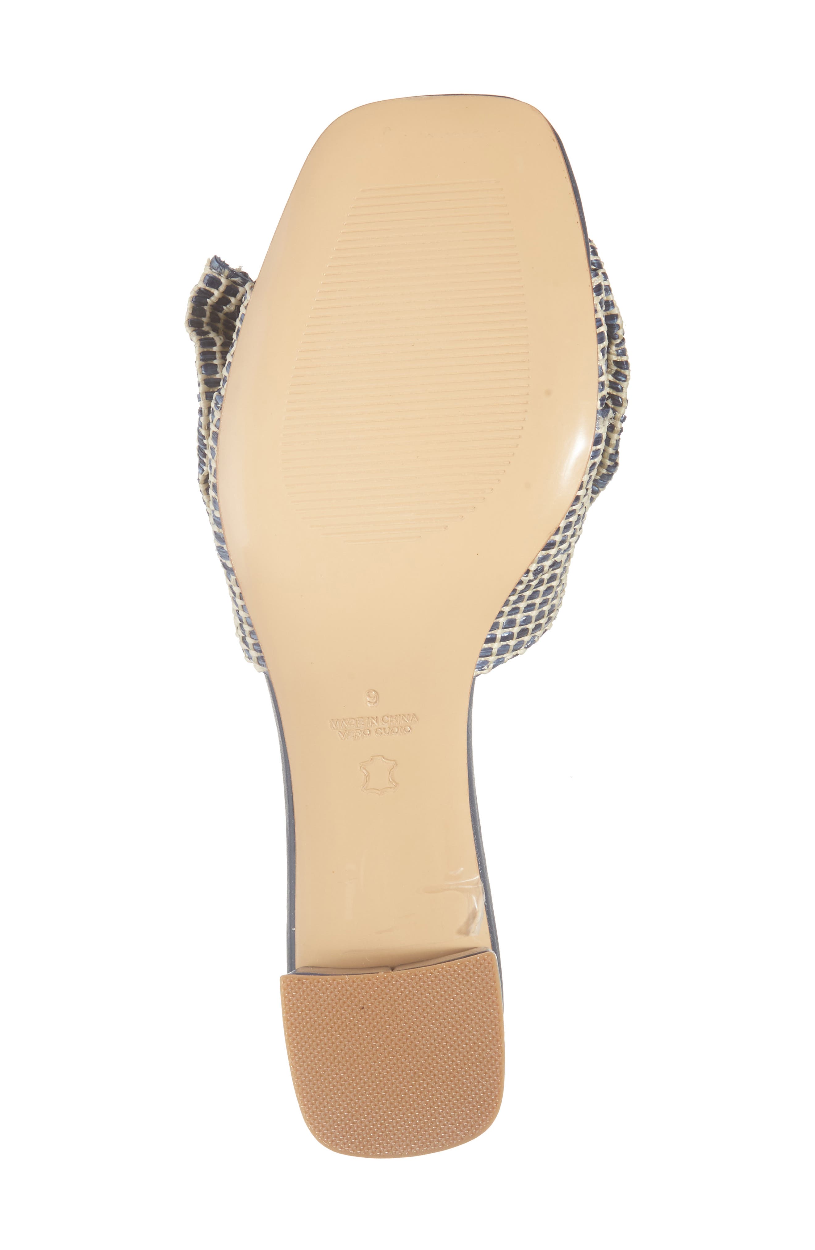 KOKO + PALENKI Kim 2 Slide Sandal, Alternate, color, Navy Raffia