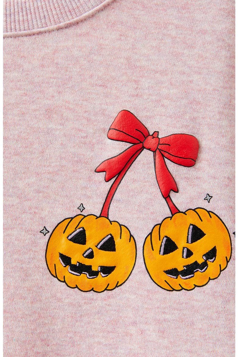 Kid's Sammy Oversized Crew, Alternate, color, Chalky Mauve Marle Pumpkin