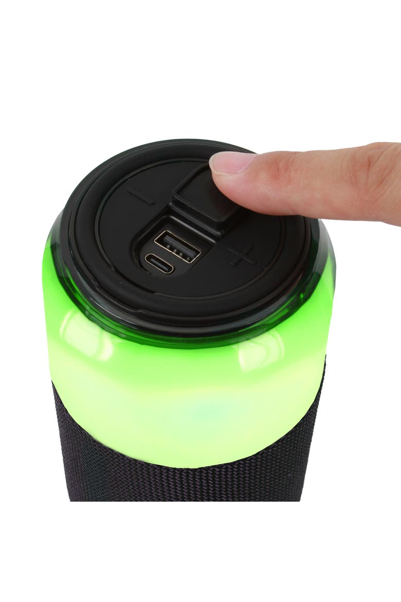 Multi-Color Glowing Speaker with LED Lights, Alternate, color, Black