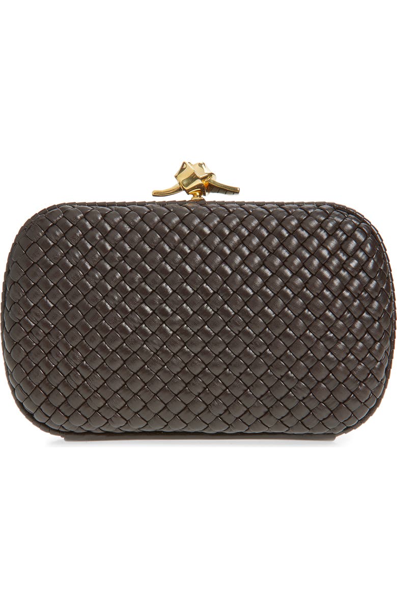 Bottega Veneta Intreccio Minaudière Clutch, Alternate, color, Fondant-Brass V