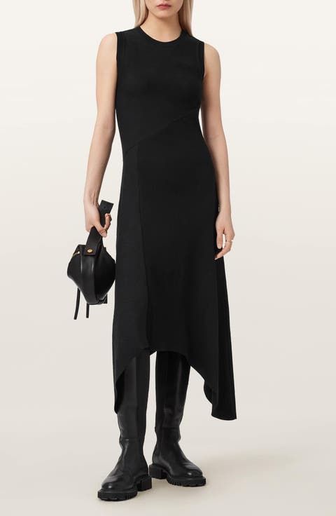 Gia Sleeveless Asymmetric Maxi Dress