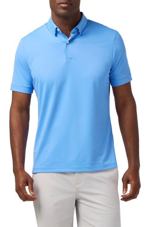Halyard Trim Fit Skyline Blue Polo