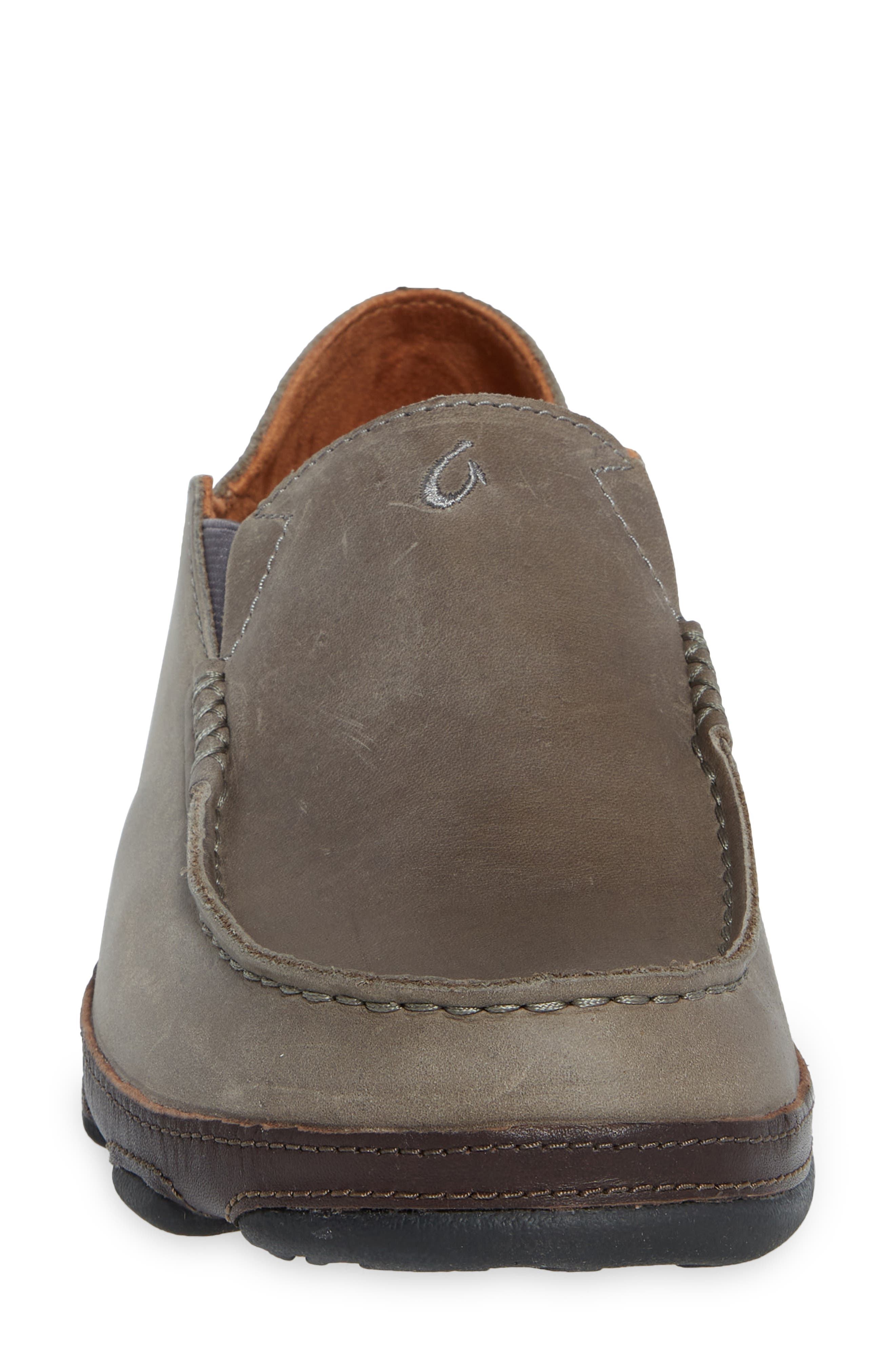 OluKai Moloa Slip-On, Alternate, color, Ash/ Dk Wood