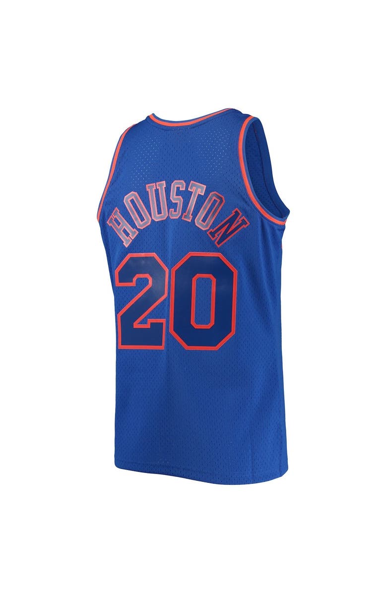 Mitchell & Ness Men's Mitchell & Ness Allan Houston Blue New York Knicks 1996/97 Throwback Dark Swingman Jersey, Alternate, color, 