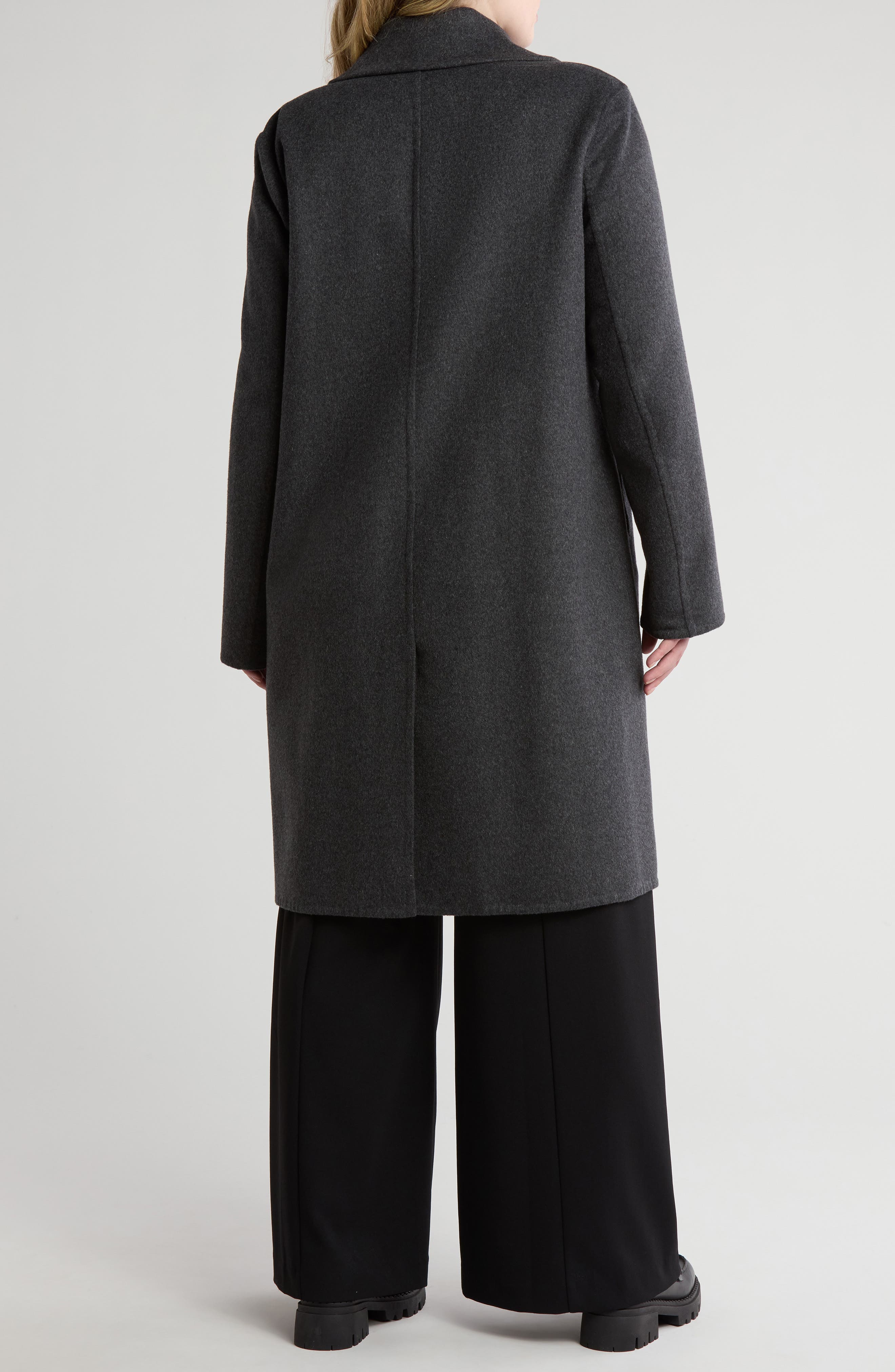 Classic Straight Wool Blend Coat - image 2
