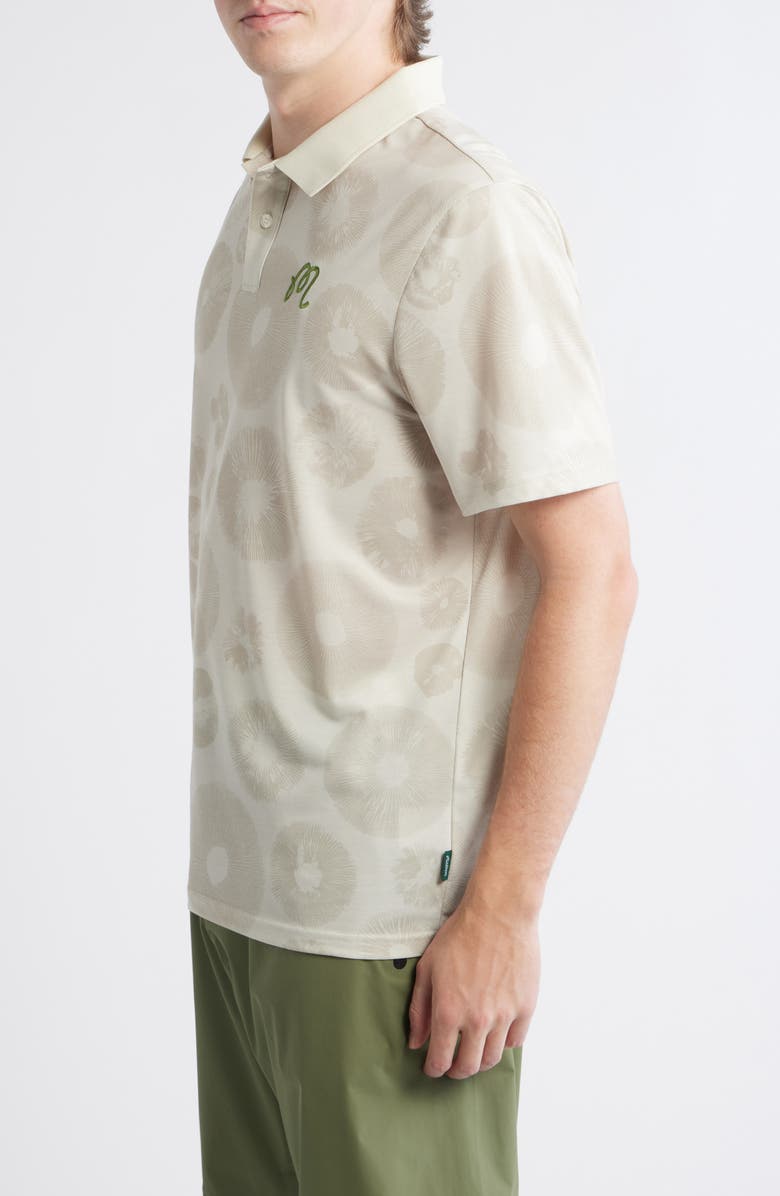 Malbon Golf Fairway Foraging Polo, Alternate, color, Ivory